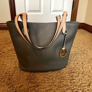 Gray Michael Kors Purse